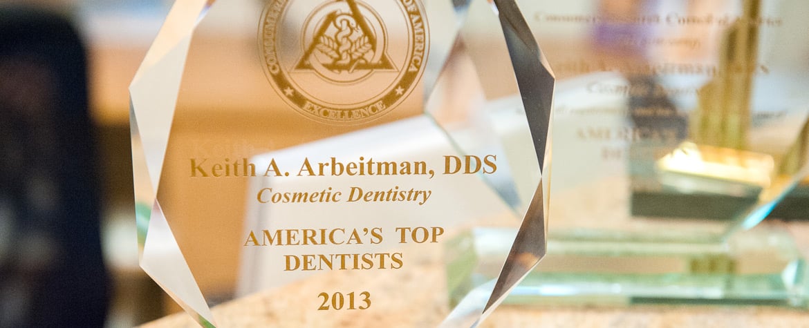 Dentists Arbeitman and Shein, photo of Drs. Arbeitman's 2013 America's Top Dentists Award